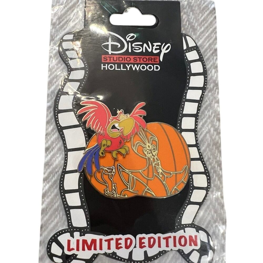 Disney Iago & Jafar Aladdin Villain Halloween Pumpkin LE 400 DSSH DSF Pin